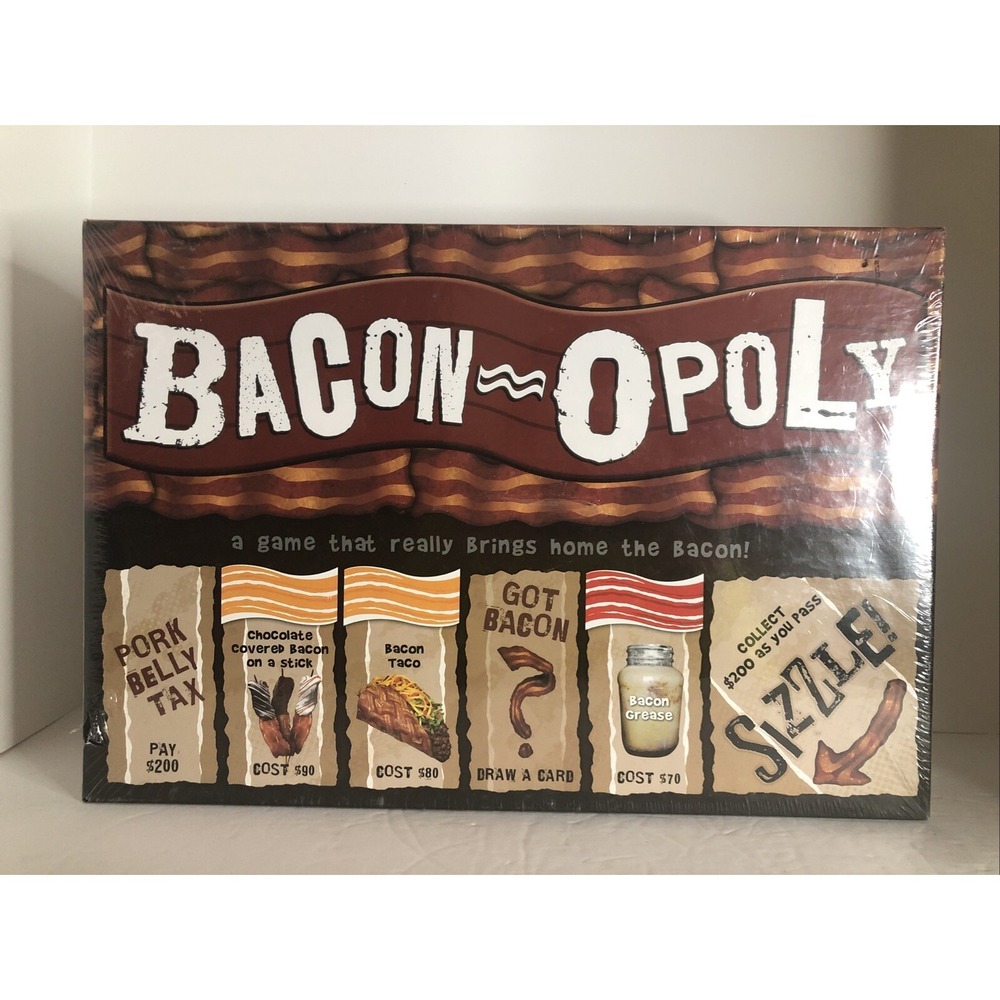 Bacon-opoly Board Game Brand‎ New and Sealed By Late For The Sky